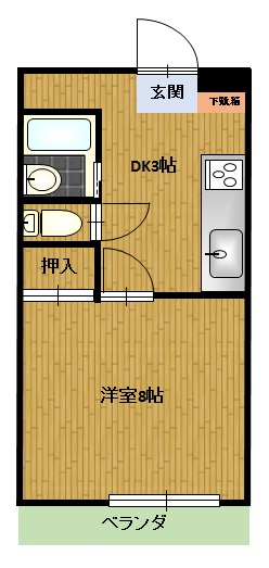 カサ古沢ⅡBタイプ 富山市古沢593番地 37,000円(税込)
